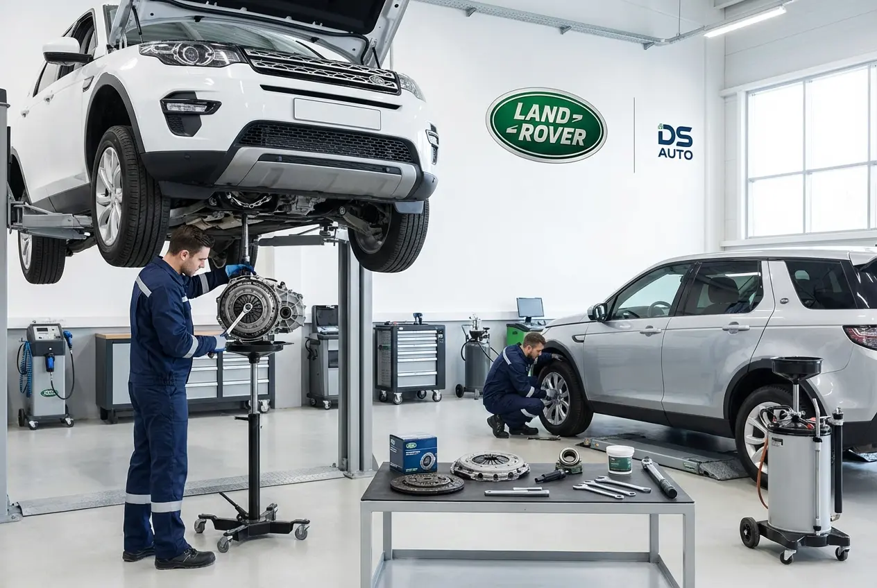 Диагностика и ремонт сцепления автомобиля Land Rover с МКПП в автосервисе «DS Auto» в Жуковском — современное оборудование и профессиональные мастера.
