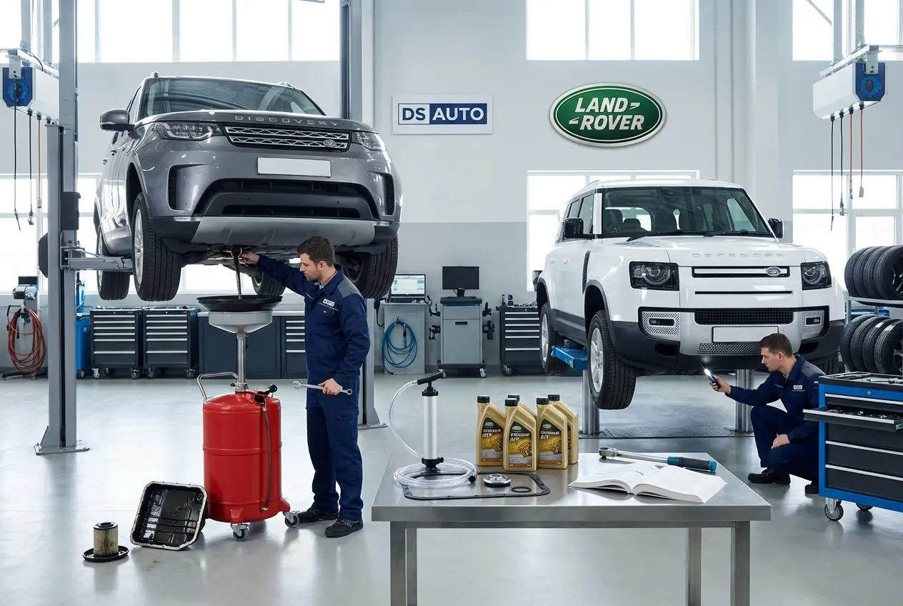 Аппаратная замена масла в АКПП Land Rover в автосервисе DS Auto в Жуковском
